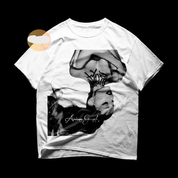 Vintage Ariana Grande Thank U, Next Album Tshirt, Ariana Grande Upside Down Tee - Picture 1 of 4